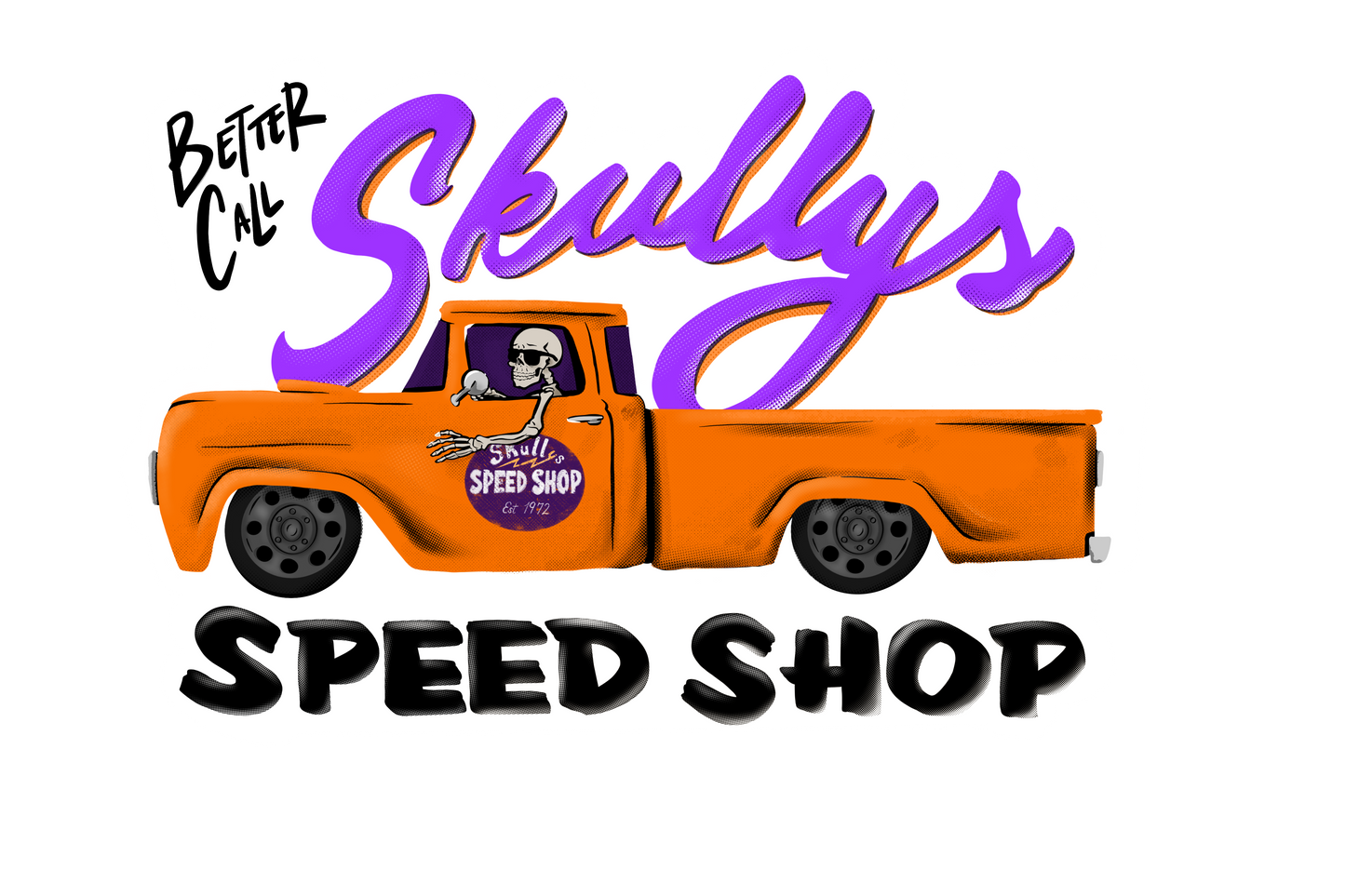 Skullys Speed Shop Sticker