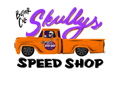 Skullys Speed Shop Sticker